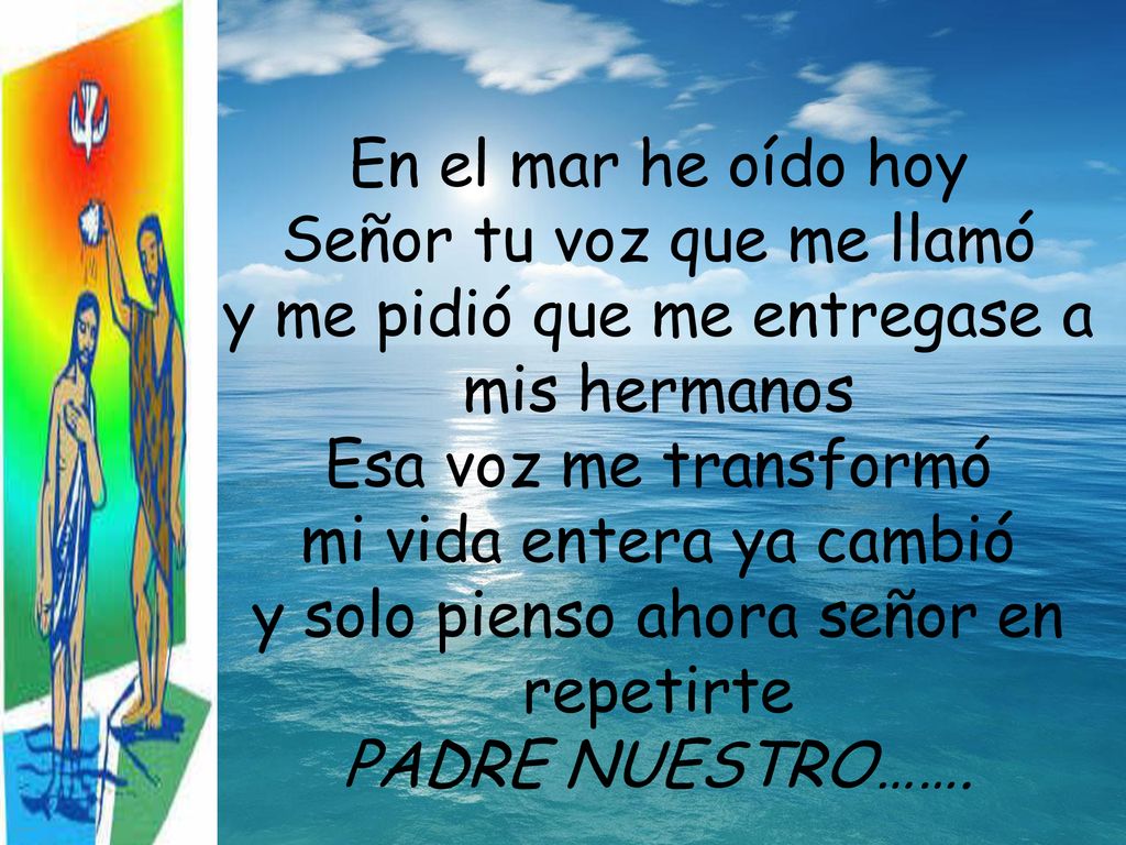 Señor tu voz que me llamó y me pidió que me entregase a mis hermanos