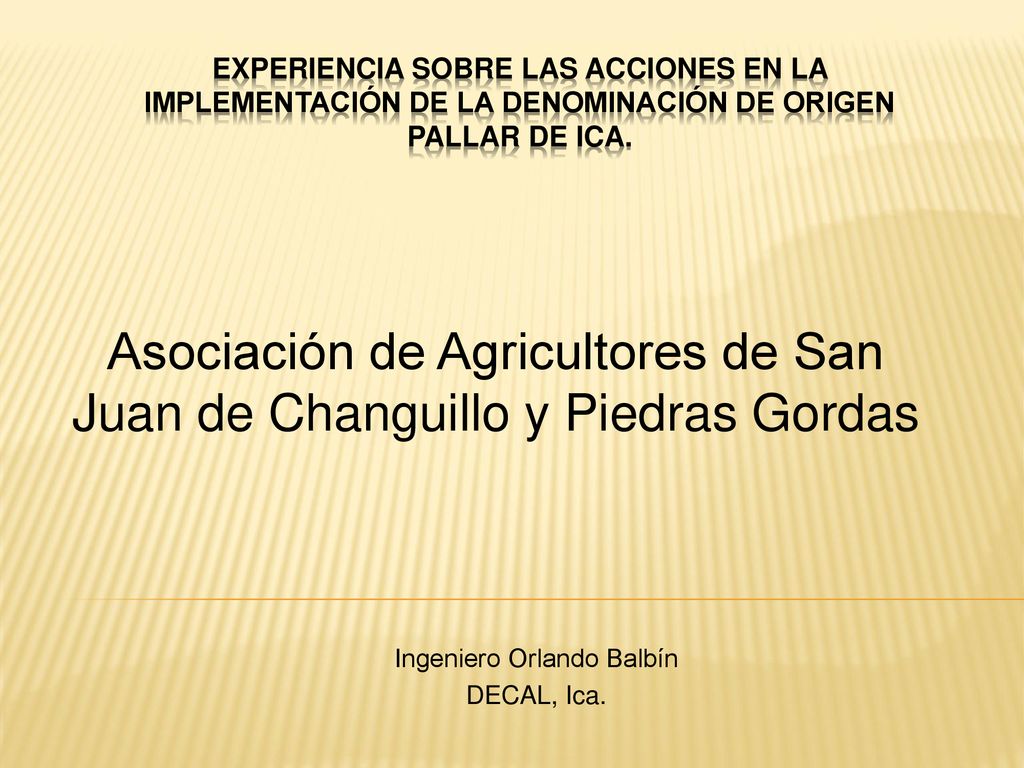 Asociación de Agricultores de San Juan de Changuillo y Piedras Gordas
