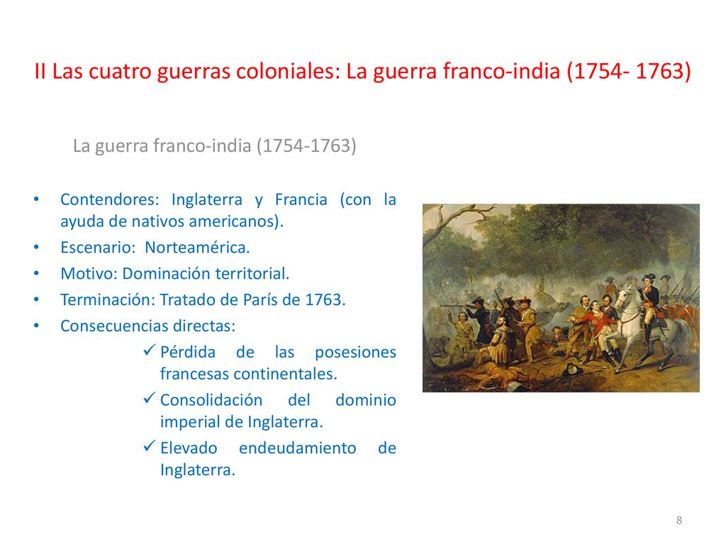 II Las cuatro guerras coloniales: La guerra franco-india ( )
