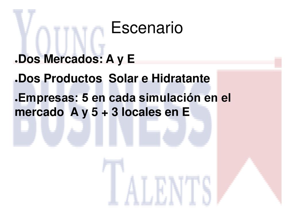 Escenario Dos Mercados: A y E Dos Productos Solar e Hidratante