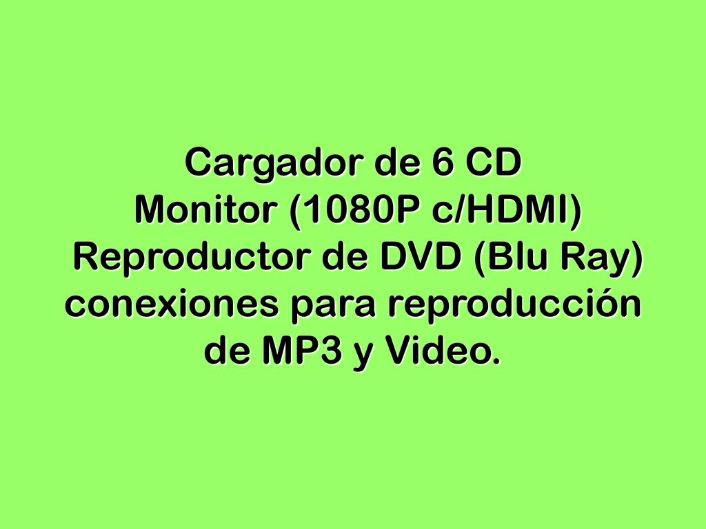 Reproductor de DVD (Blu Ray)