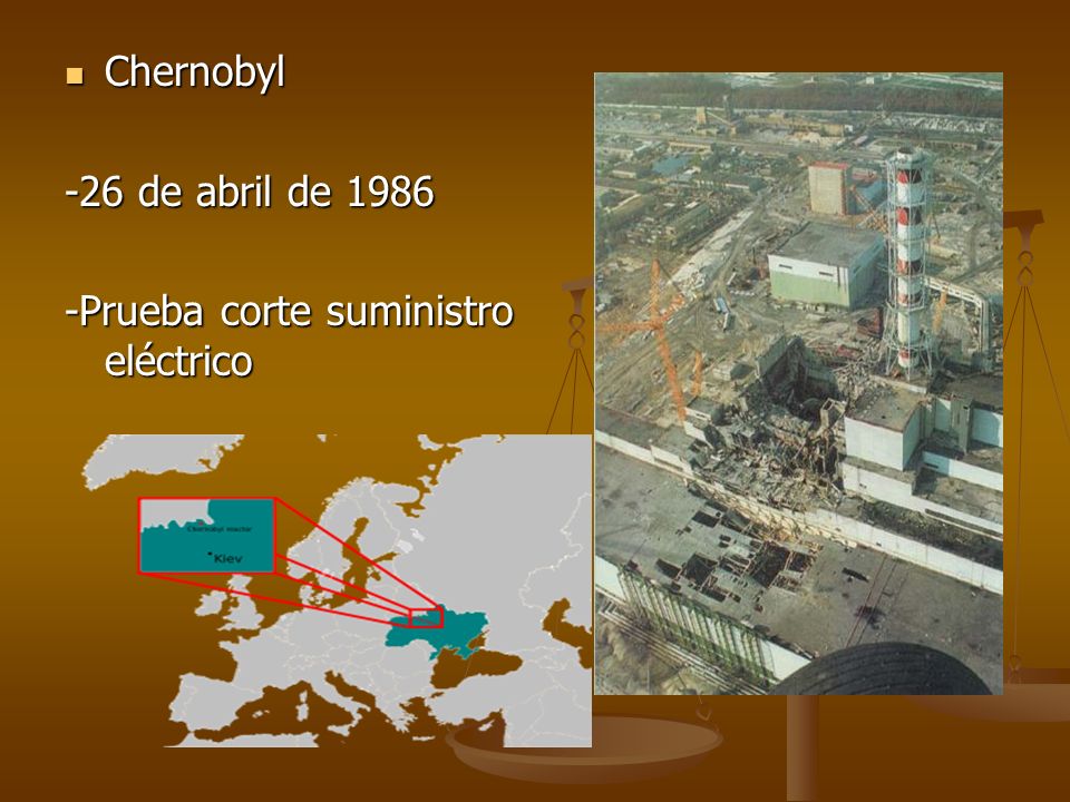 Chernobyl -26 de abril de Prueba corte suministro eléctrico