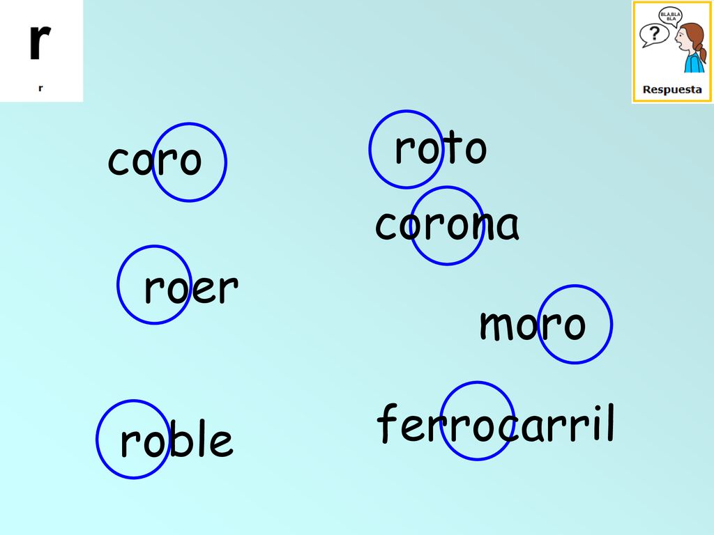 roto coro corona roer moro ferrocarril roble