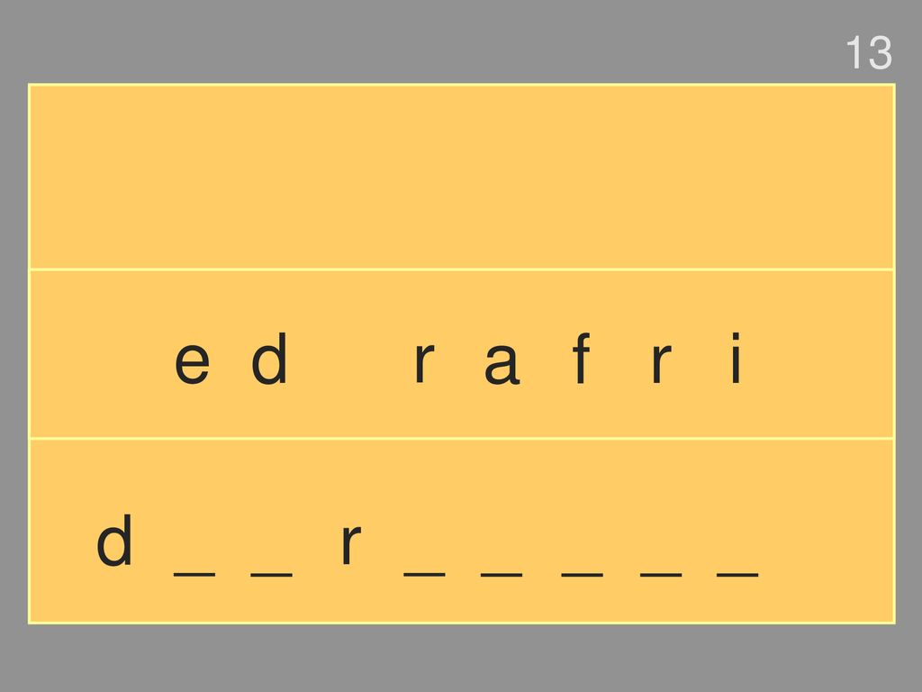 13 e d r a f r i d _ _ r _ _ _ _ _