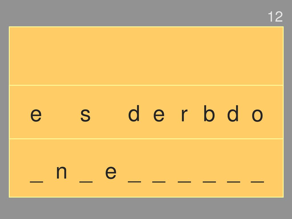 12 e s d e r b d o _ n _ e _ _ _ _ _ _