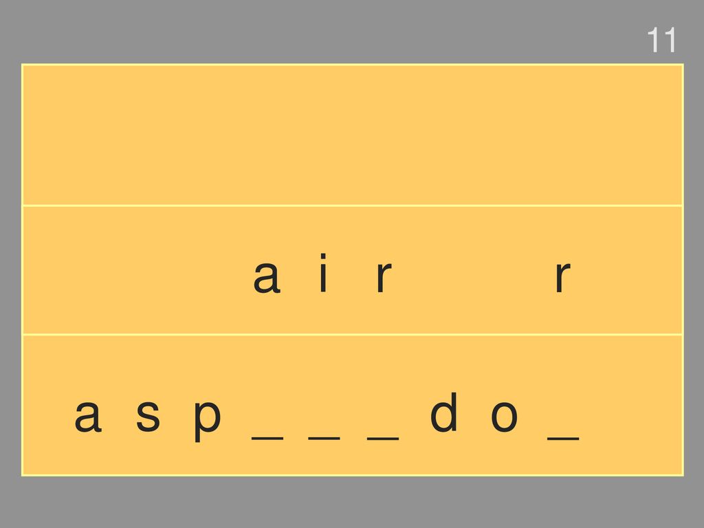 11 a i r r a s p _ _ _ d o _