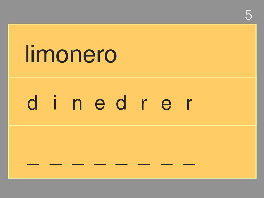 5 limonero d i n e d r e r _ _ _ _ _ _ _ _