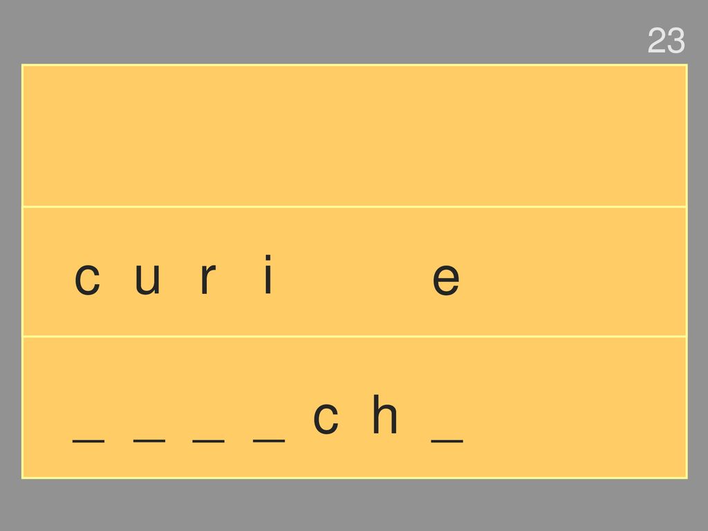23 c u r i e _ _ _ _ c h _