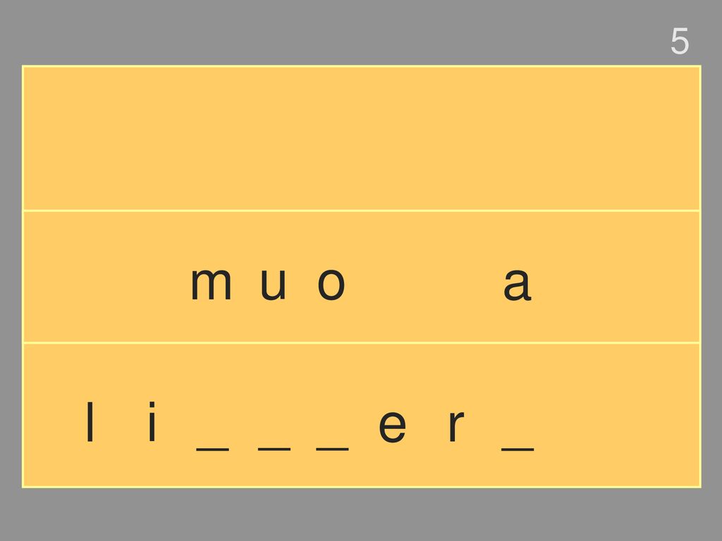 5 m u o a l i _ _ _ e r _