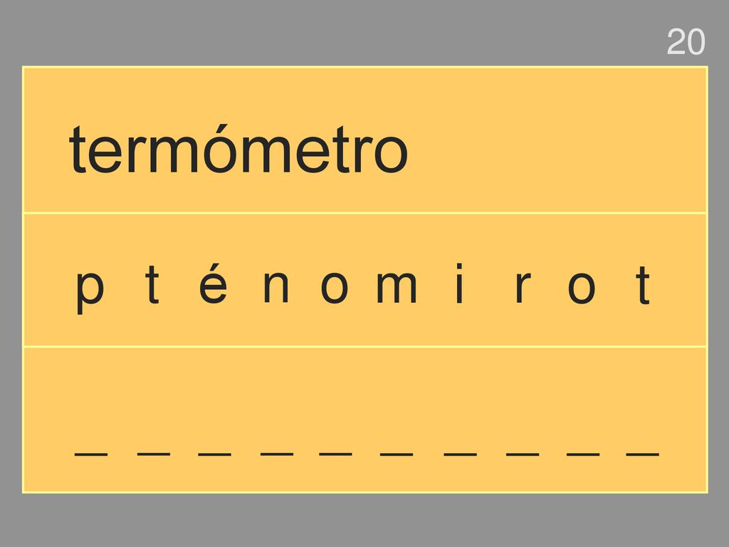 20 termómetro p t é n o m i r o t _ _ _ _ _ _ _ _ _ _