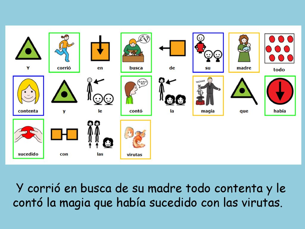 Y corrió en busca de su madre todo contenta y le contó la magia que había sucedido con las virutas.