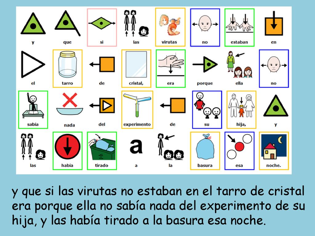 y que si las virutas no estaban en el tarro de cristal era porque ella no sabía nada del experimento de su hija, y las había tirado a la basura esa noche.