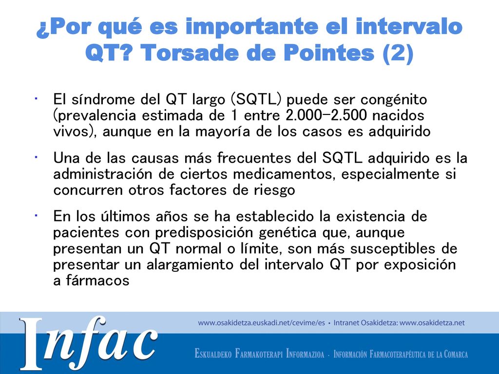 ¿Por qué es importante el intervalo QT Torsade de Pointes (2)