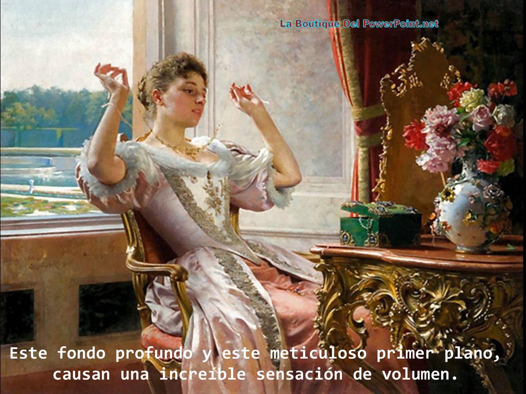 Este fondo profundo y este meticuloso primer plano, causan una increíble sensación de volumen.