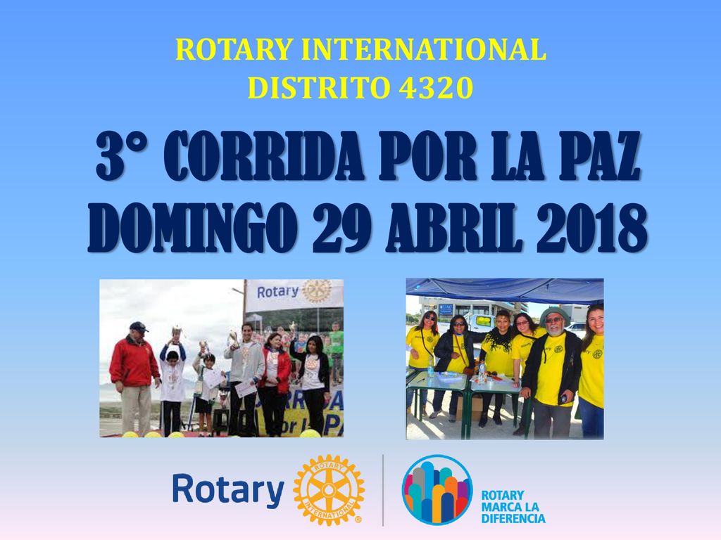 3° CORRIDA POR LA PAZ DOMINGO 29 ABRIL 2018