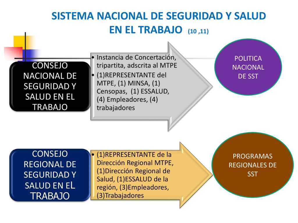 SISTEMA NACIONAL DE SEGURIDAD Y SALUD EN EL TRABAJO (10 ,11)