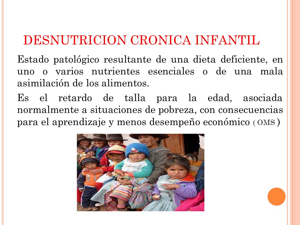 DESNUTRICION CRONICA INFANTIL
