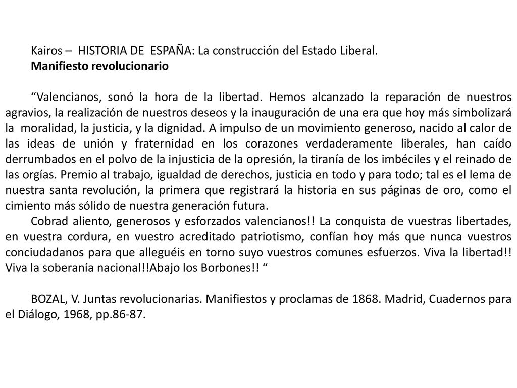 Kairos – HISTORIA DE ESPAÑA: La construcción del Estado Liberal.