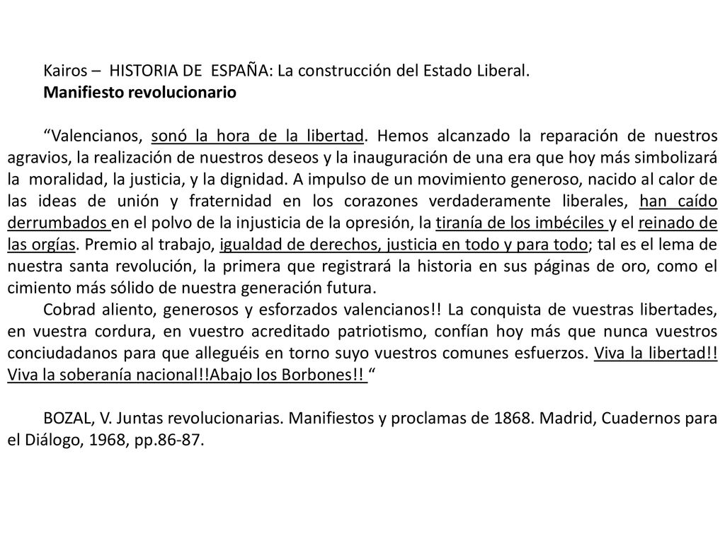 Kairos – HISTORIA DE ESPAÑA: La construcción del Estado Liberal.