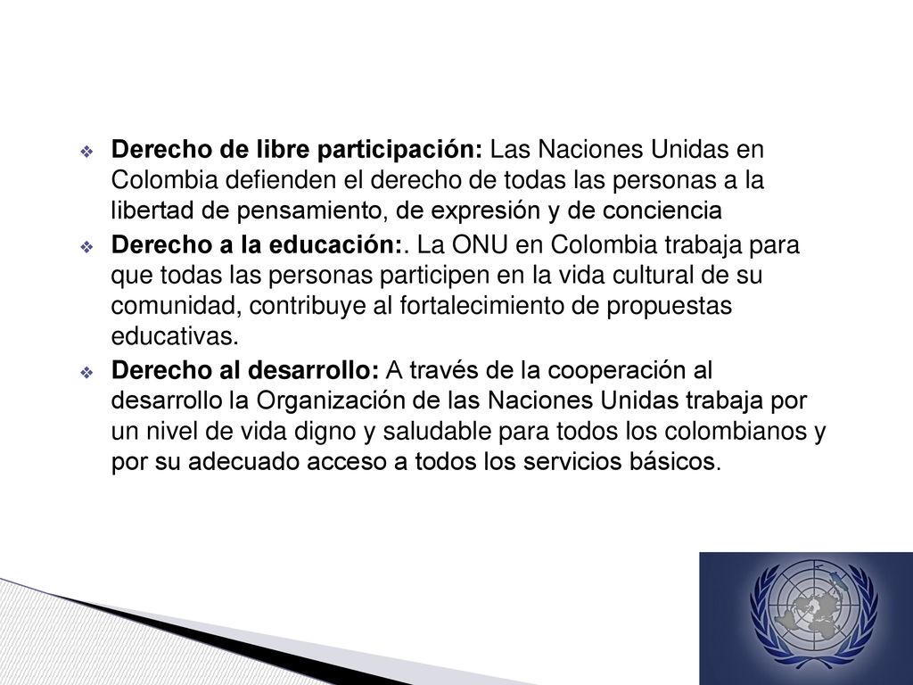 Derecho de libre participación: Las Naciones Unidas en Colombia defienden el derecho de todas las personas a la libertad de pensamiento, de expresión y de conciencia