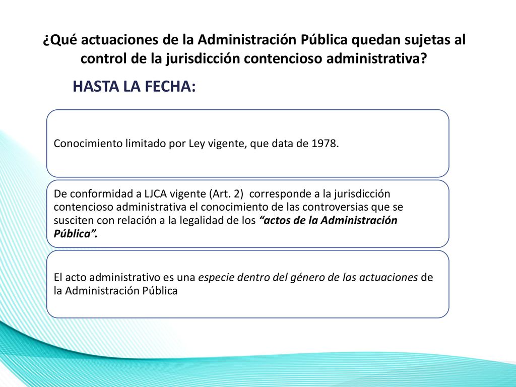 ¿Qué actuaciones de la Administración Pública quedan sujetas al control de la jurisdicción contencioso administrativa