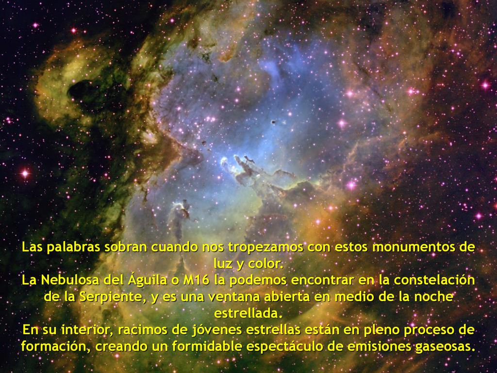 Las palabras sobran cuando nos tropezamos con estos monumentos de luz y color.