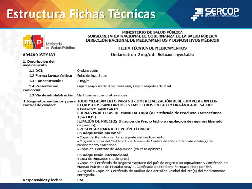 Estructura Fichas Técnicas