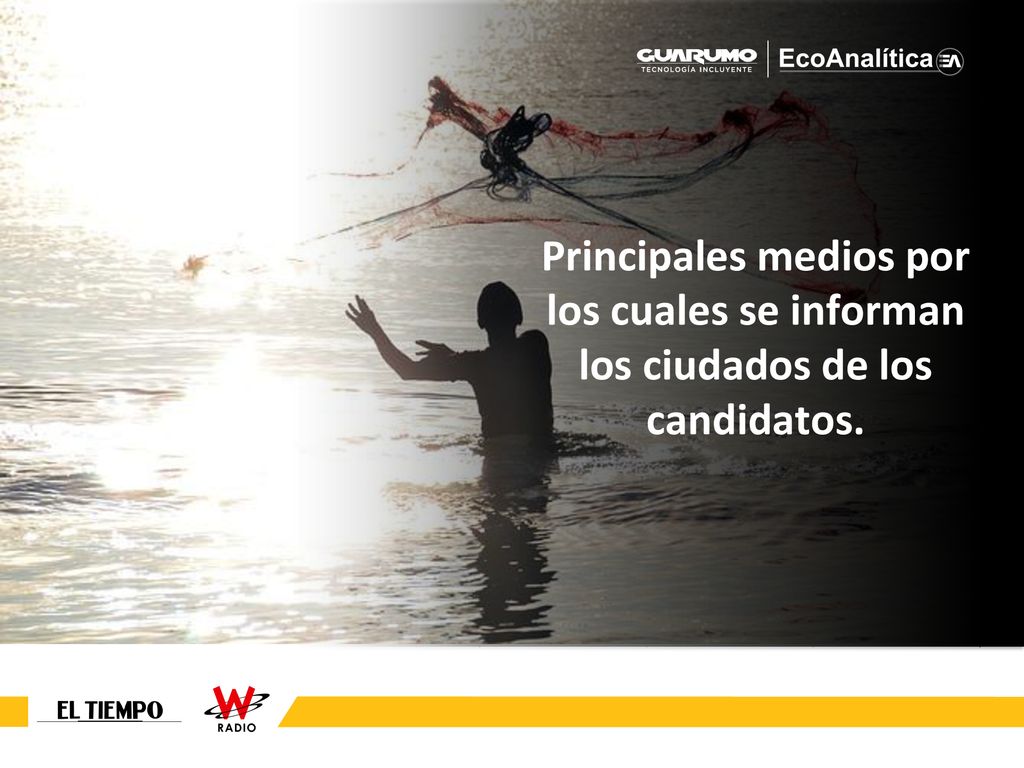 REDES SOCIALES Principales medios por los cuales se informan los ciudados de los candidatos.