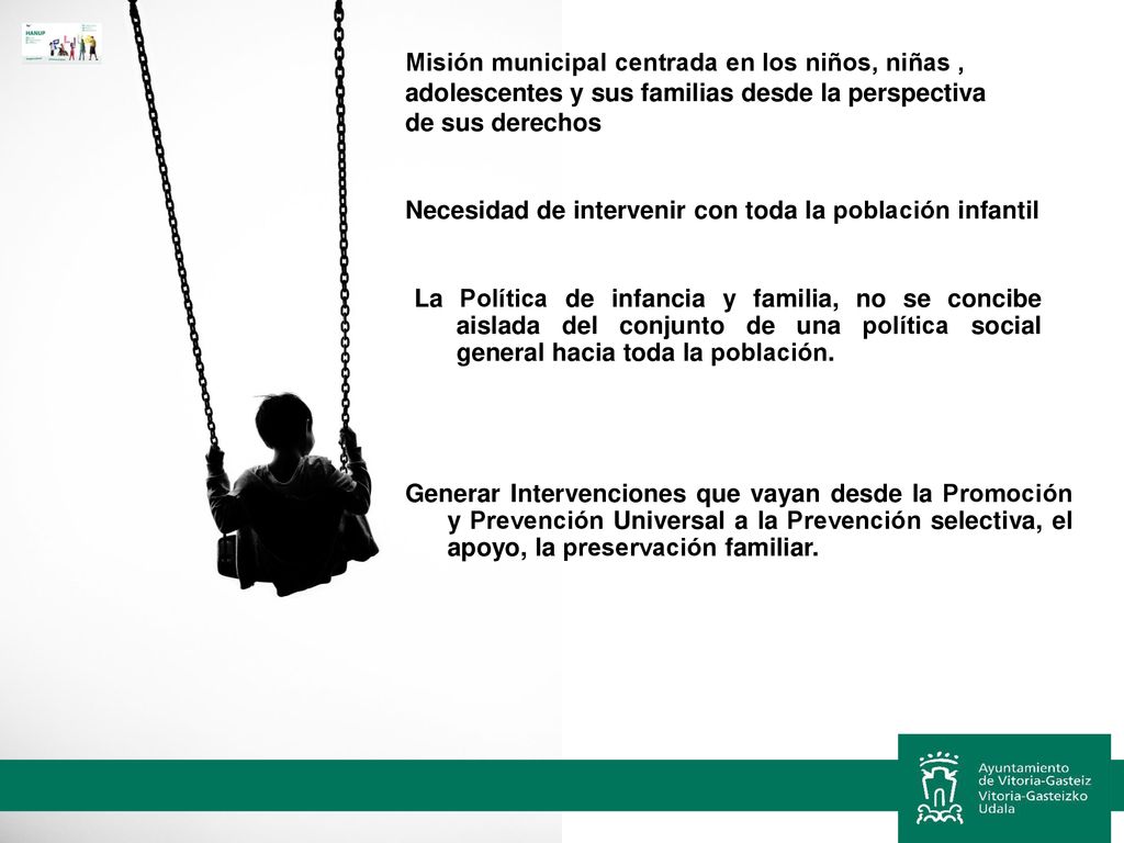 Misión municipal centrada en los niños, niñas , adolescentes y sus familias desde la perspectiva de sus derechos