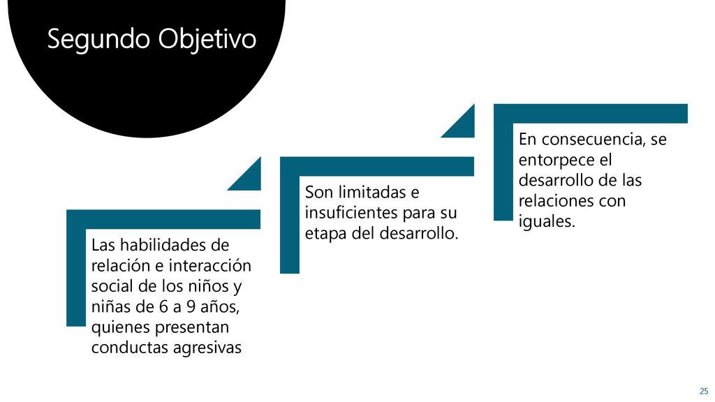 Segundo Objetivo Las habilidades de relación e interacción social de los niños y niñas de 6 a 9 años, quienes presentan conductas agresivas.