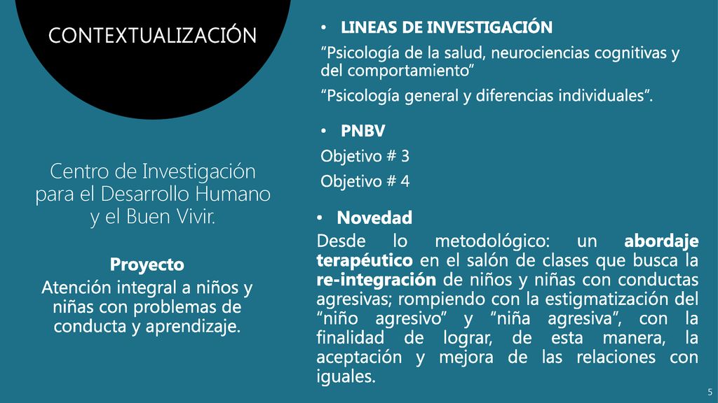Centro de Investigación para el Desarrollo Humano y el Buen Vivir.