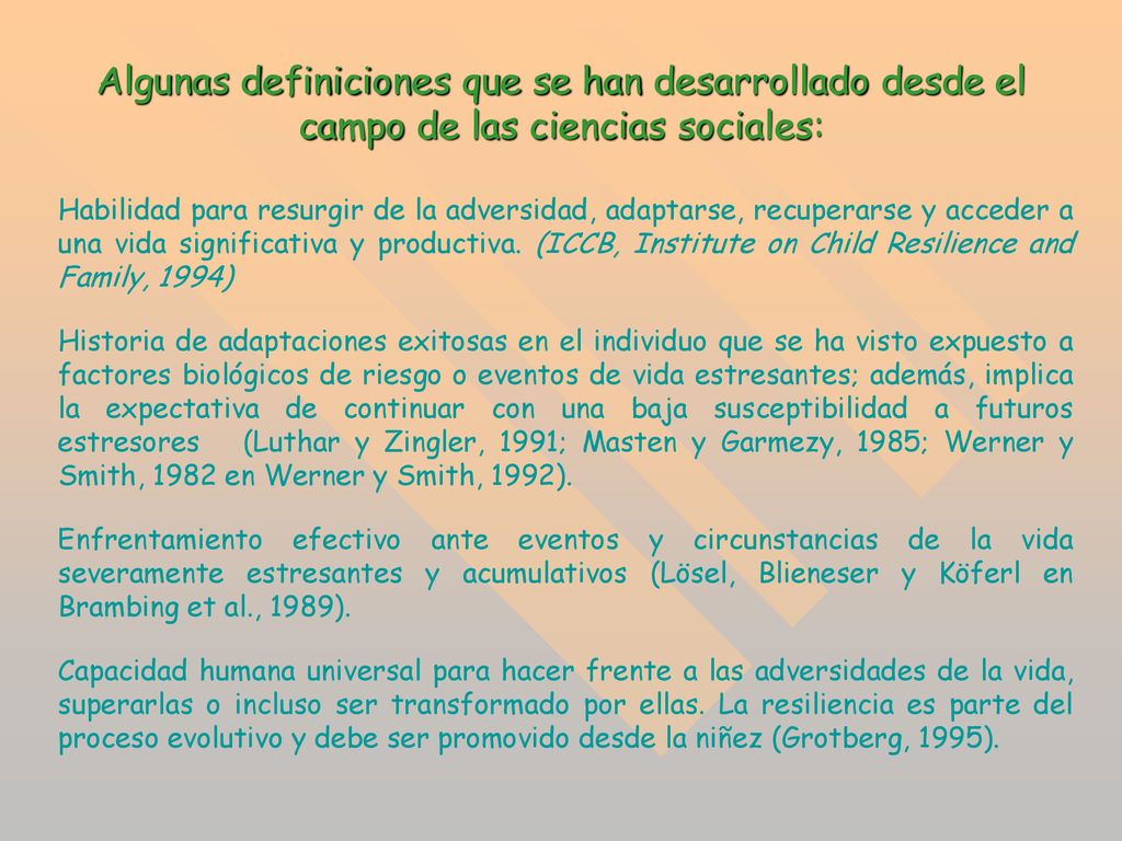 Algunas definiciones que se han desarrollado desde el campo de las ciencias sociales: