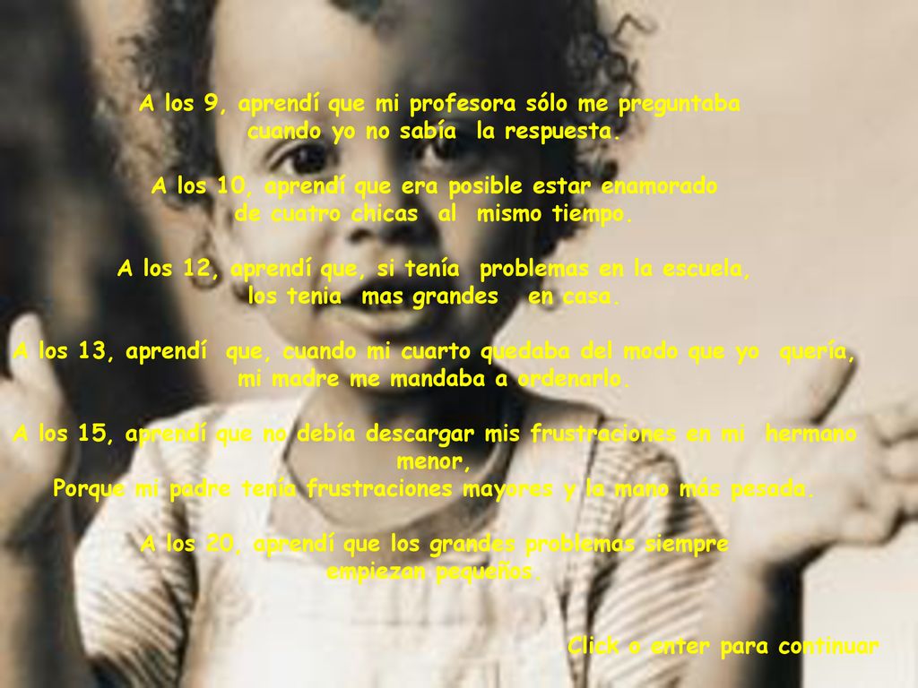 A los 9, aprendí que mi profesora sólo me preguntaba