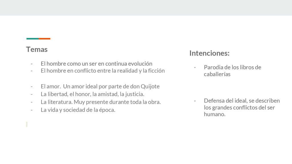 Temas Intenciones: El hombre como un ser en continua evolución