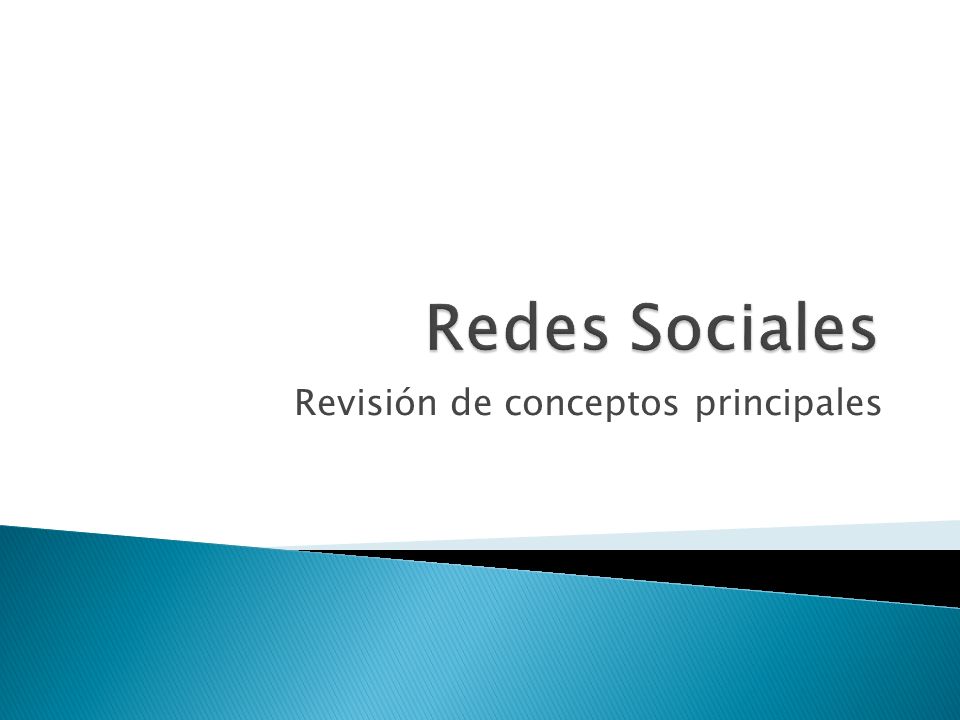 Revisión de conceptos principales