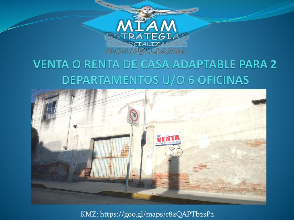 VENTA O RENTA DE CASA ADAPTABLE PARA 2 DEPARTAMENTOS U/O 6 OFICINAS