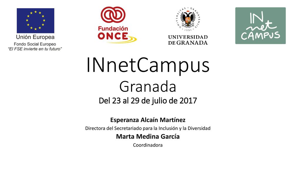 INnetCampus Granada Del 23 al 29 de julio de 2017