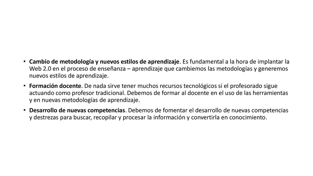 Cambio de metodología y nuevos estilos de aprendizaje