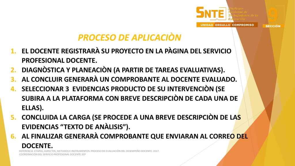 PROCESO DE APLICACIÒN EL DOCENTE REGISTRARÀ SU PROYECTO EN LA PÀGINA DEL SERVICIO PROFESIONAL DOCENTE.