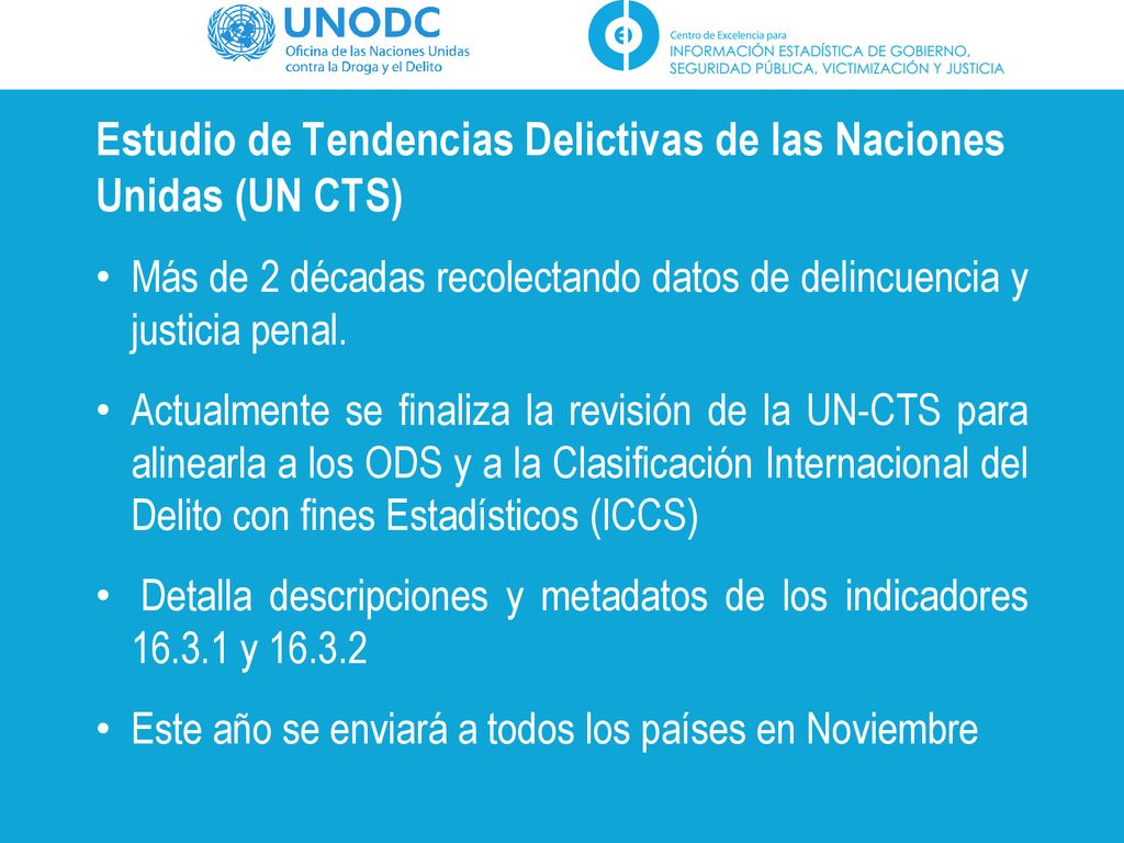 Estudio de Tendencias Delictivas de las Naciones Unidas (UN CTS)