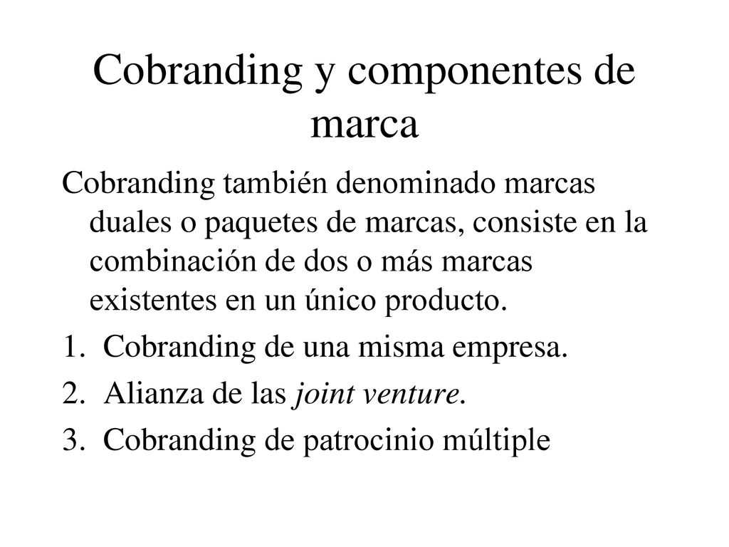 Cobranding y componentes de marca