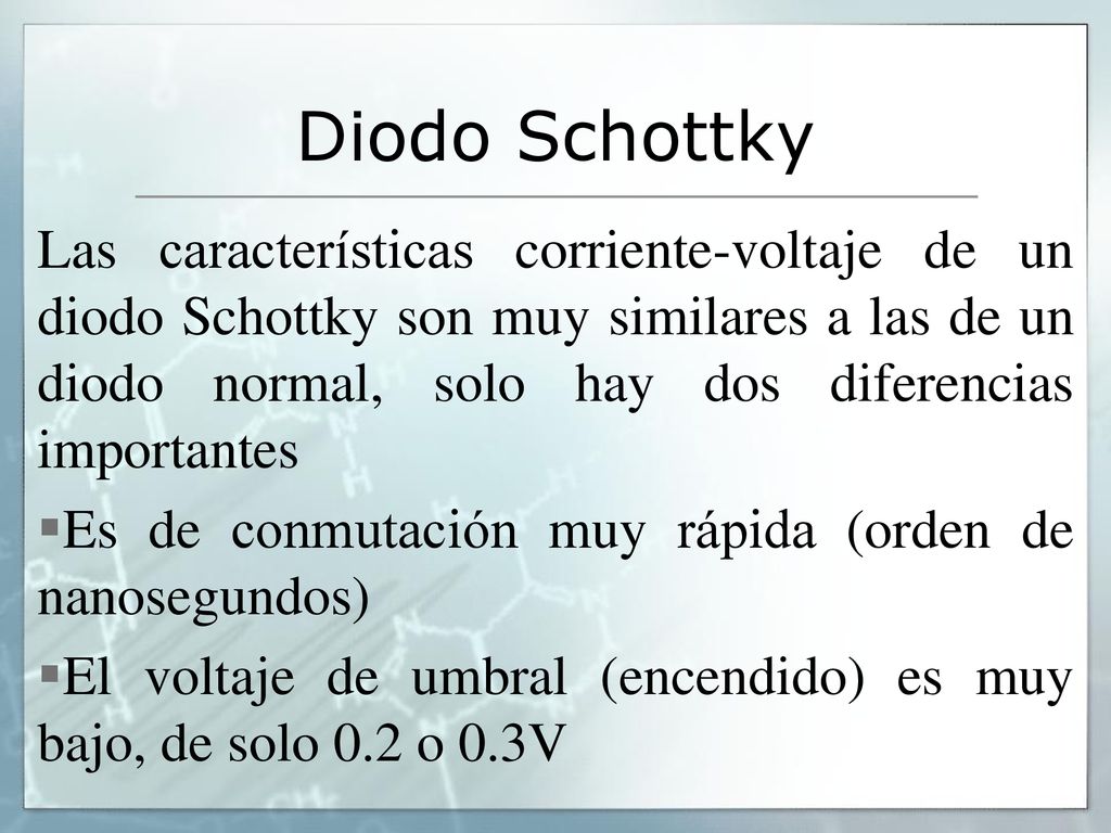 Diodo Schottky