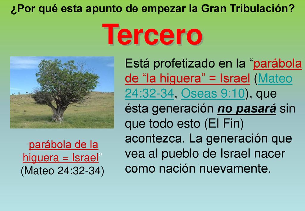 ¿Por qué esta apunto de empezar la Gran Tribulación