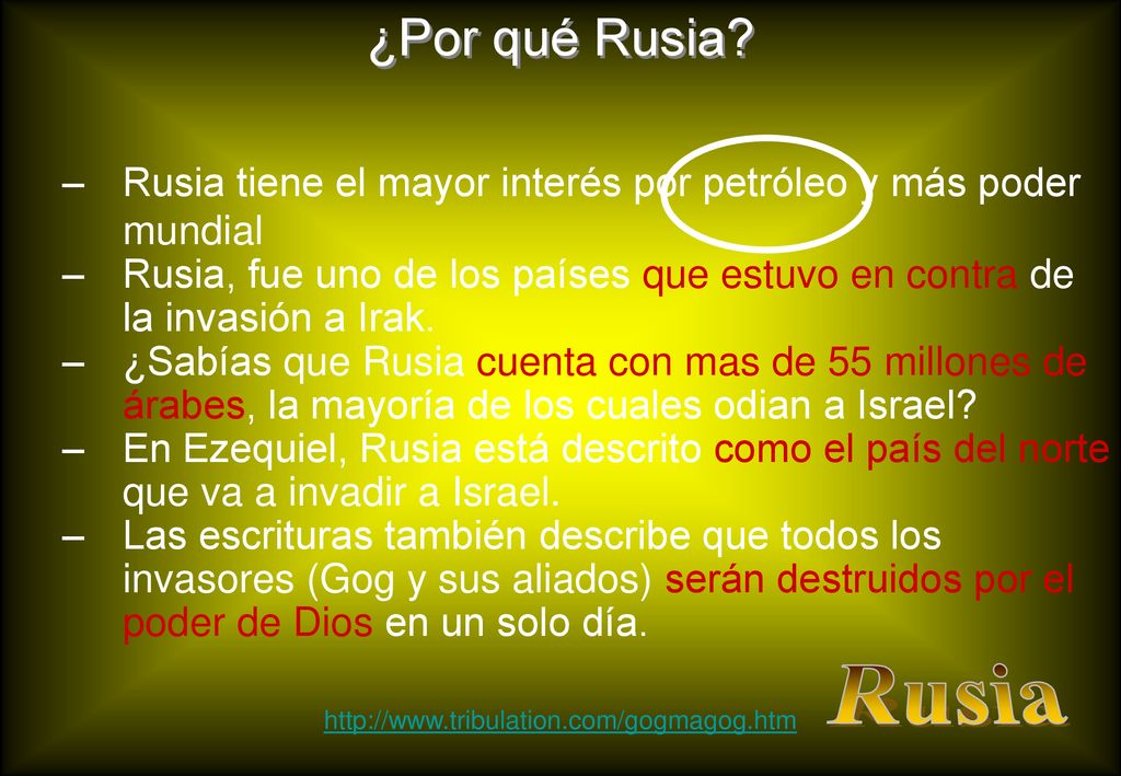 ¿Por qué Rusia Rusia tiene el mayor interés por petróleo y más poder mundial.