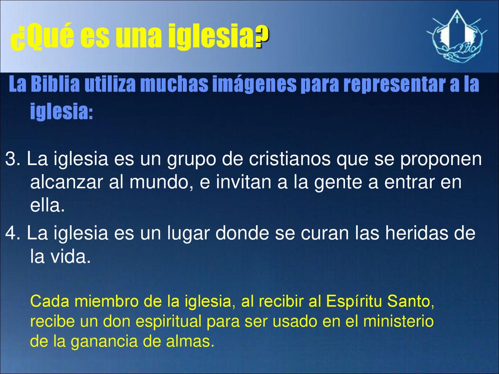 ¿Qué es una iglesia La Biblia utiliza muchas imágenes para representar a la iglesia: