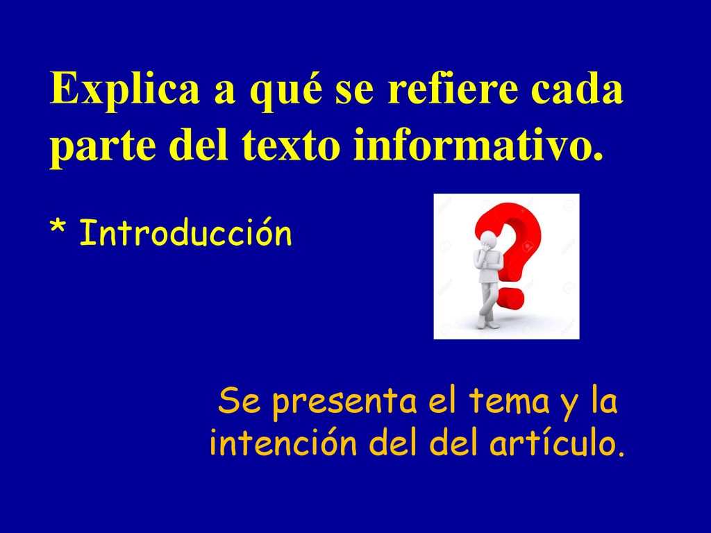 Se presenta el tema y la intención del del artículo.