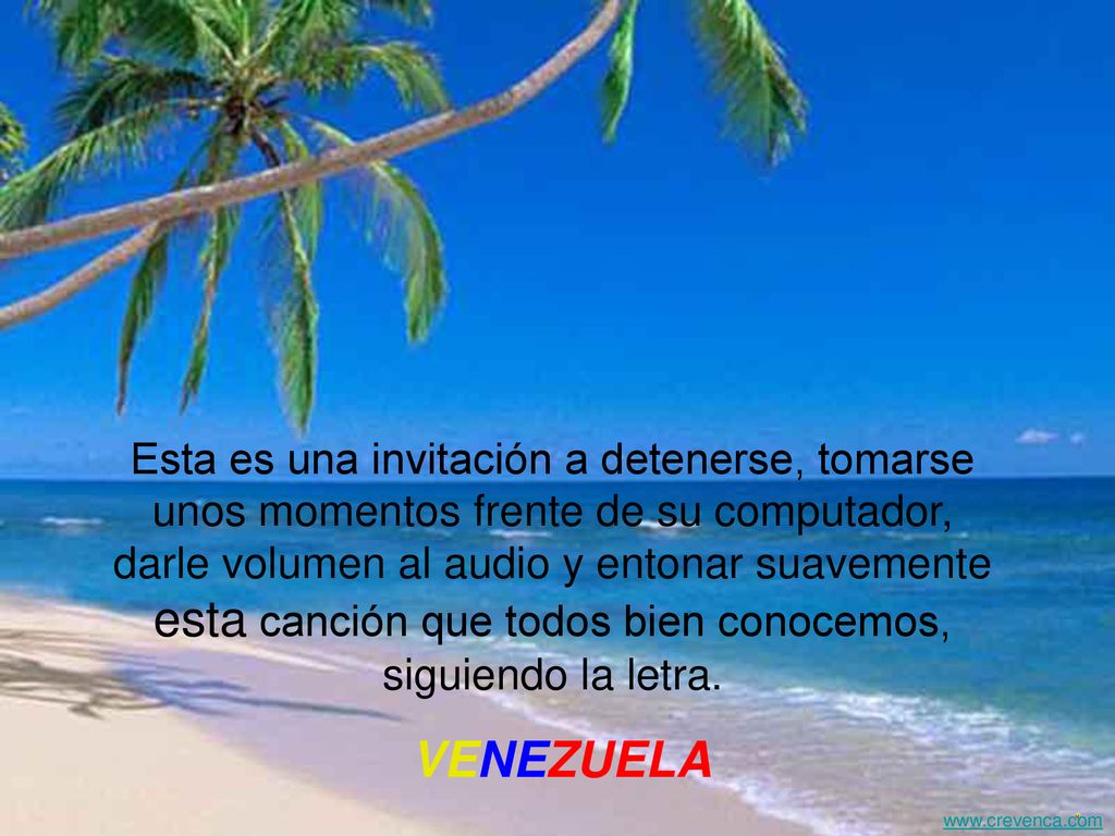 Esta es una invitación a detenerse, tomarse unos momentos frente de su computador, darle volumen al audio y entonar suavemente esta canción que todos bien conocemos, siguiendo la letra.