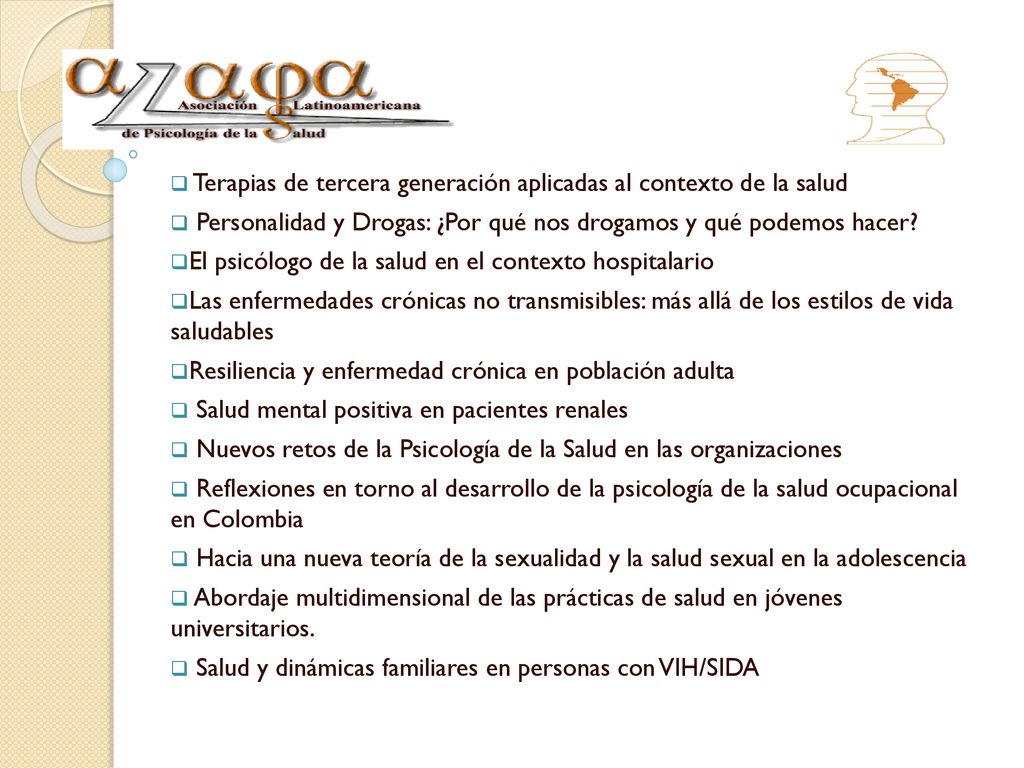 Terapias de tercera generación aplicadas al contexto de la salud