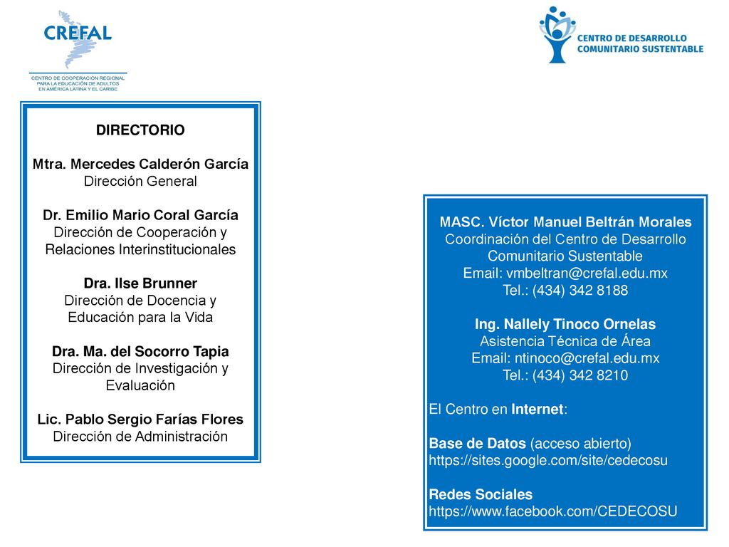MASC. Víctor Manuel Beltrán Morales Ing. Nallely Tinoco Ornelas