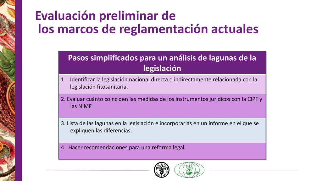 Pasos simplificados para un análisis de lagunas de la legislación
